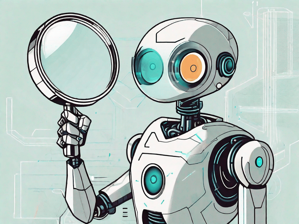 Футуристический робот с искусственным интеллектом